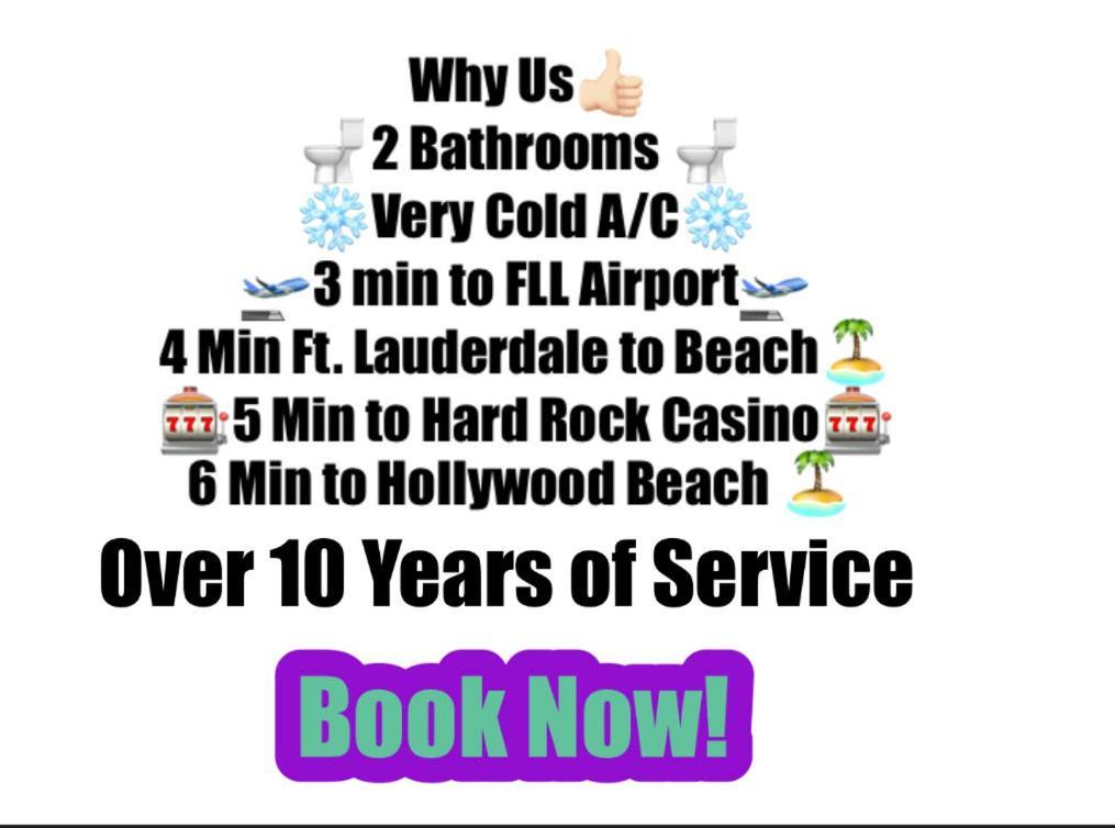 Airport Bunk House Free - Wifi - Parking - Coffee- Long Term Welcome Fort Lauderdale Zewnętrze zdjęcie